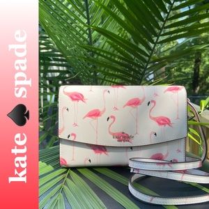 kate spade🦩 Laurel Way Festive Flamingo Crossbody